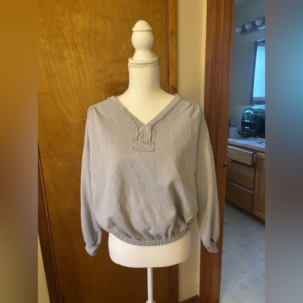 Hailey & Co Gray Long Sleeve Shirt